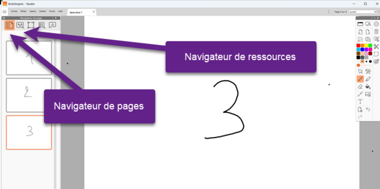 acces au navigateur dans ActivInspire