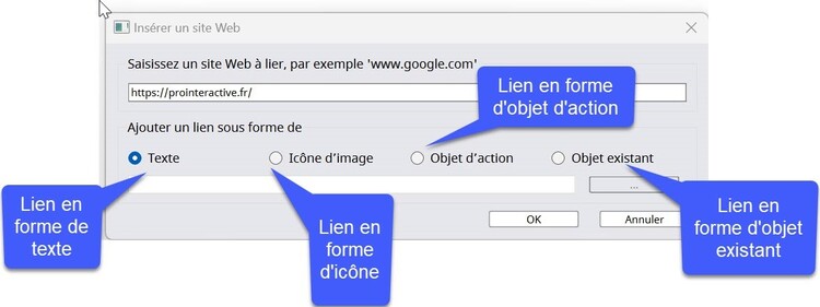 Les formes des liens dans ActivInspire