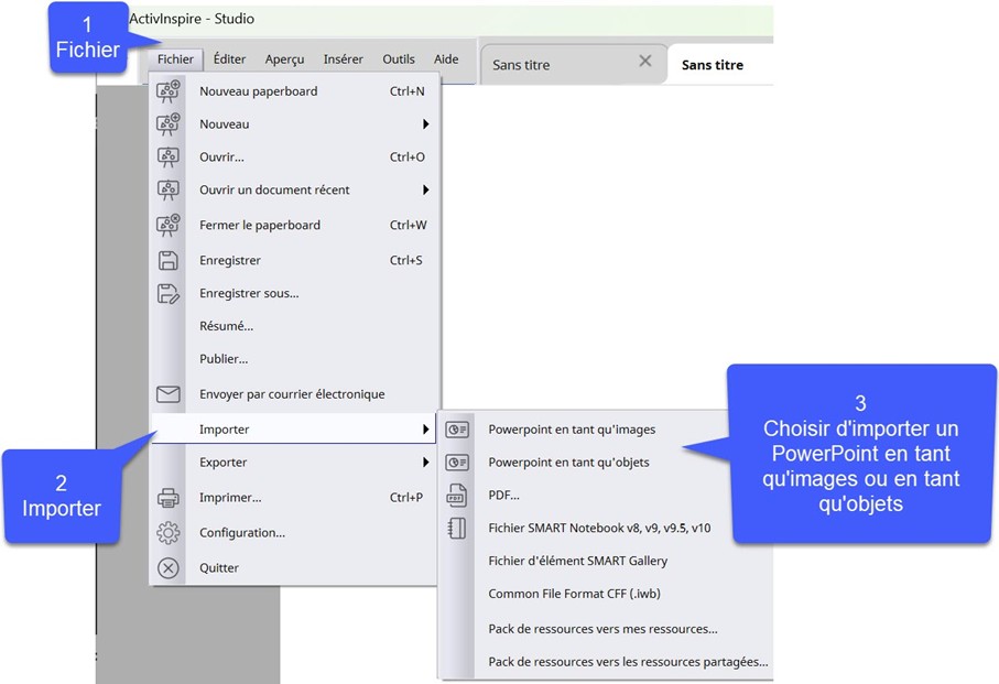 Activer un powerpoint sur ActivInspire