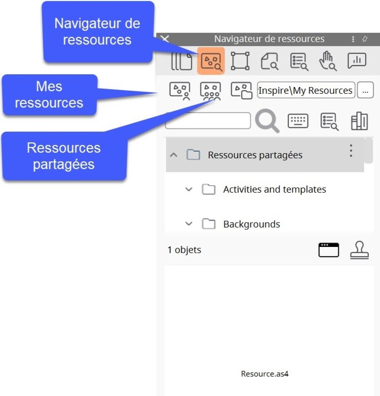 navigateur de ressources